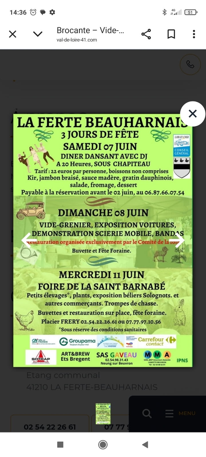 2025 la foire de la st Bernabé à la Ferté Beauharnais
